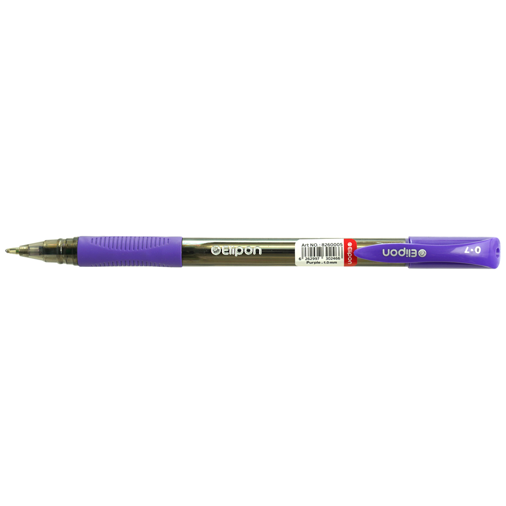 خودکار بنفش 0/7 سمی ژل  (بسته 12عددی) الیپون EN01 کد8261216