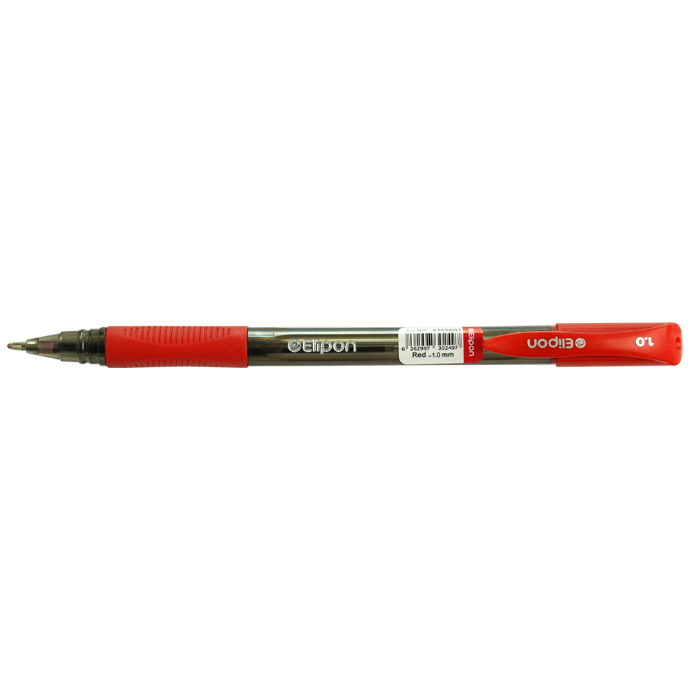 خودکار قرمز 1/0 سمی ژل  (لیوان 50عددی) الیپون EA01 کد8261101