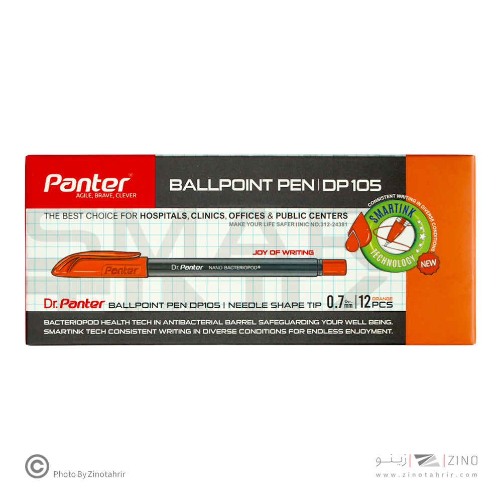 خودکار نارنجی 0/7 دکتر(12عددی) پنتر کدDP105