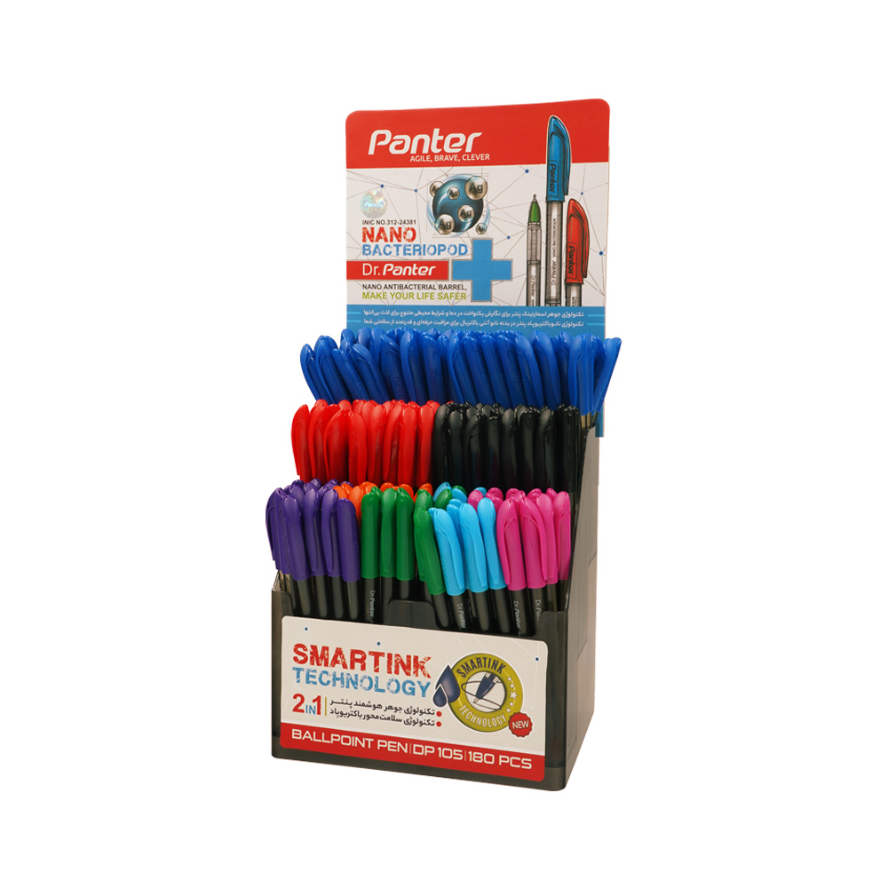 خودکار رنگی 0/7 رگلام180عددی 8رنگ دکتر پنتر کدDP105-180