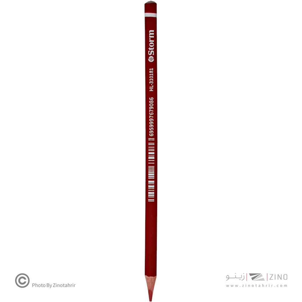 مداد قرمز(بدنه سه گوش9 اسکارلت استورم کد310181