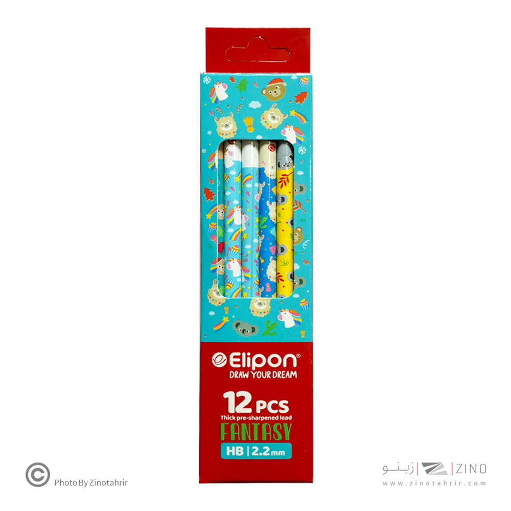 مداد مشکی (بدنه فانتزی طرح دار) الیپون کد8102150