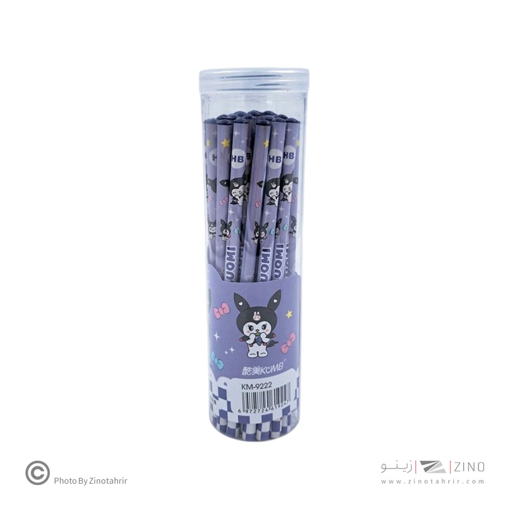 مداد مشکی فانتزی(30عددی)  همراه با تراش و پاکن کدKM-9222