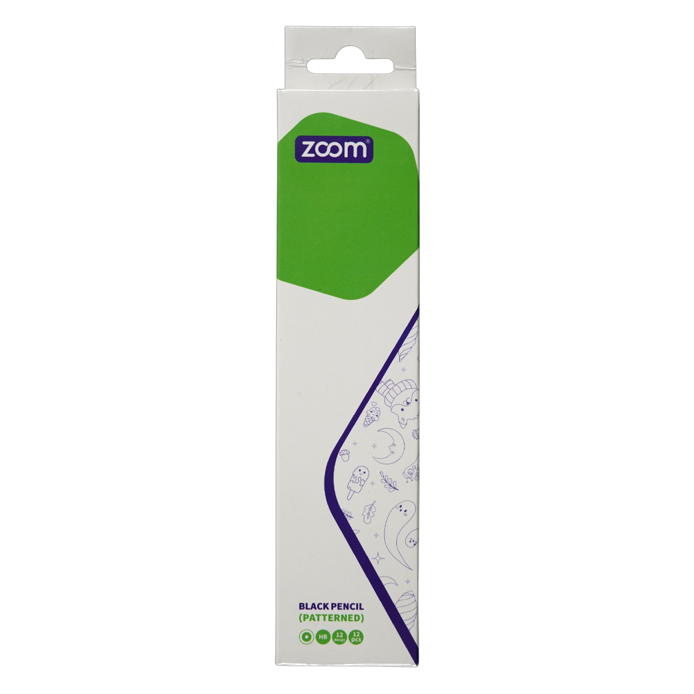 مداد مشکی فانتزی ( بدنه گرد پاکن دار) زوم کدZ-100102