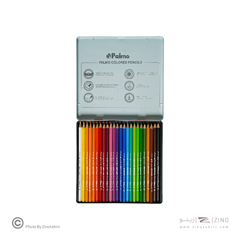 مدادرنگی24رنگ جعبه فلزی پالمو