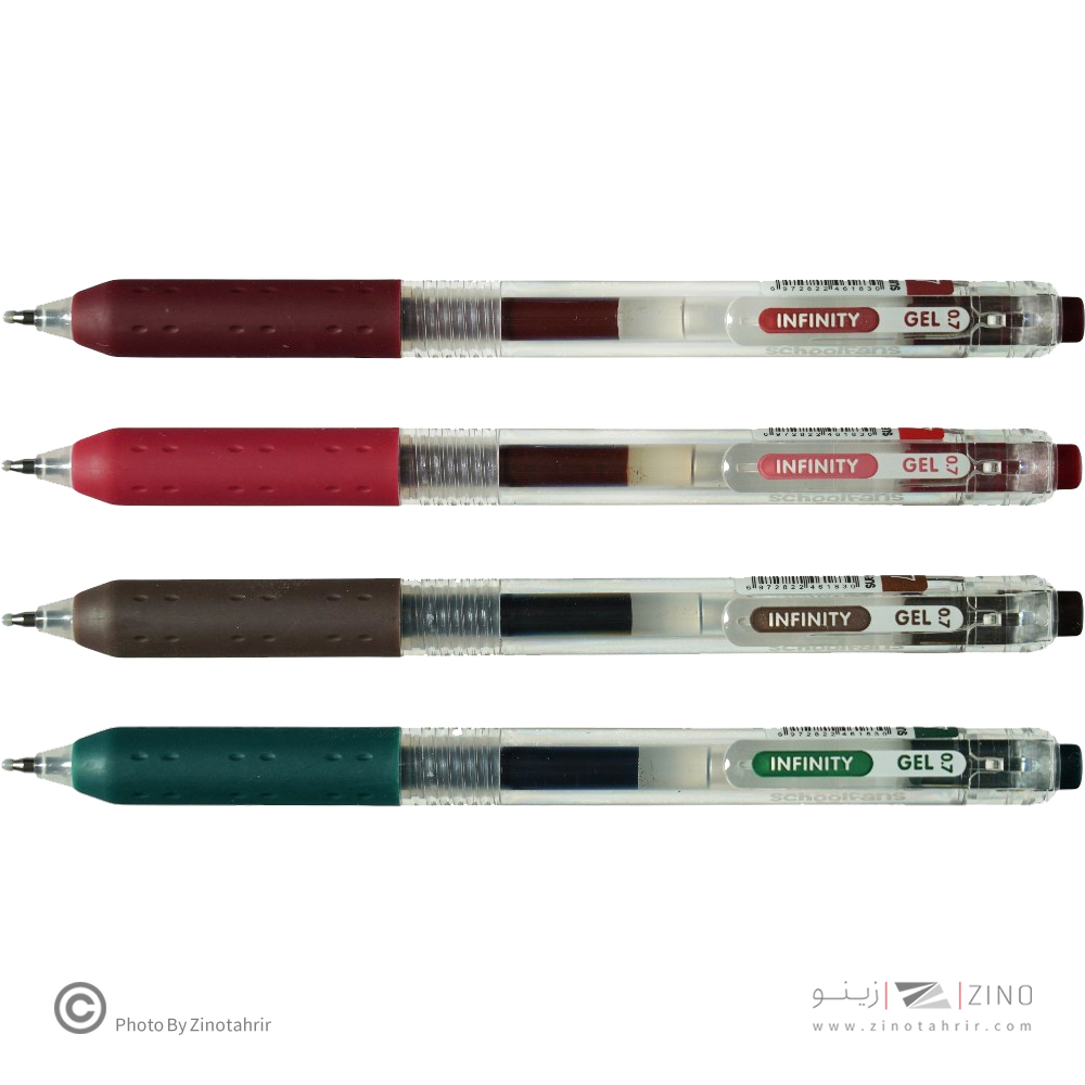 روان نویس فشاری گریپ دار0/7بسته8رنگ اینفینیتی(رنگ رترو) اسکول فنز کد921202-5