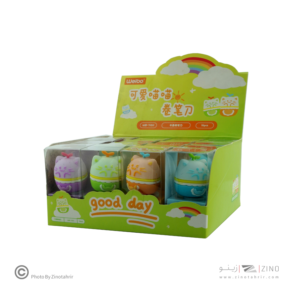تراش فانتزی سیلیکونی طرح گربه کدWB-71011