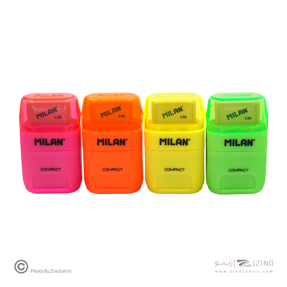 پاکن تراش دو سوراخ مخزن دار فلورسنت سری COMPACT میلان کد4719116