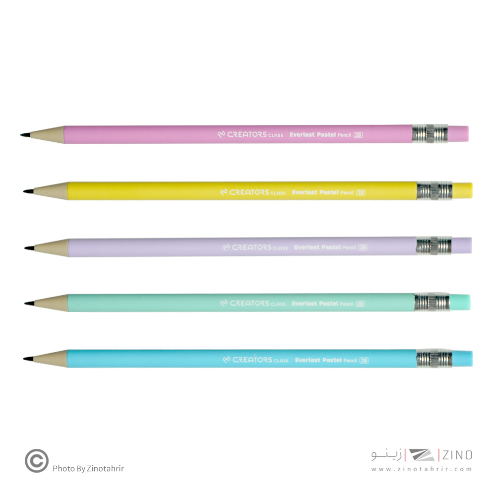 اتود2میل بدنه گرد با مغز گرید2B همراه با تراش (10عددی ) اورلست پاستل سیکلاس کدCCEPMP-2B