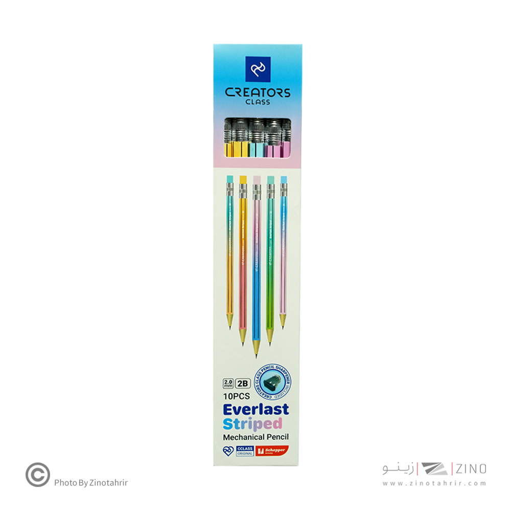 اتود2میل بدنه شش گوش با مغز گرید2B همراه با تراش (10عددی ) اورلست استرایپ سیکلاس کدCCESMP-2B