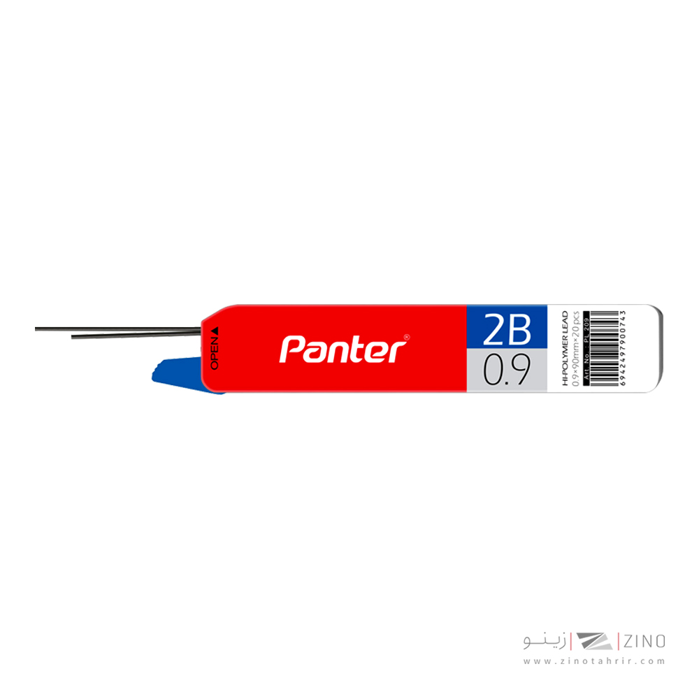 مغز مداد 0/9 بلند (90میل) 2B پنتر *تعداد در باکس12جین*