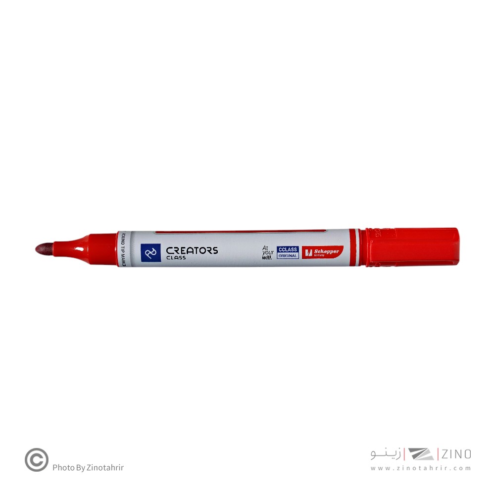 ماژیک وایت برد گرد قرمز بلانکو سیکلاس