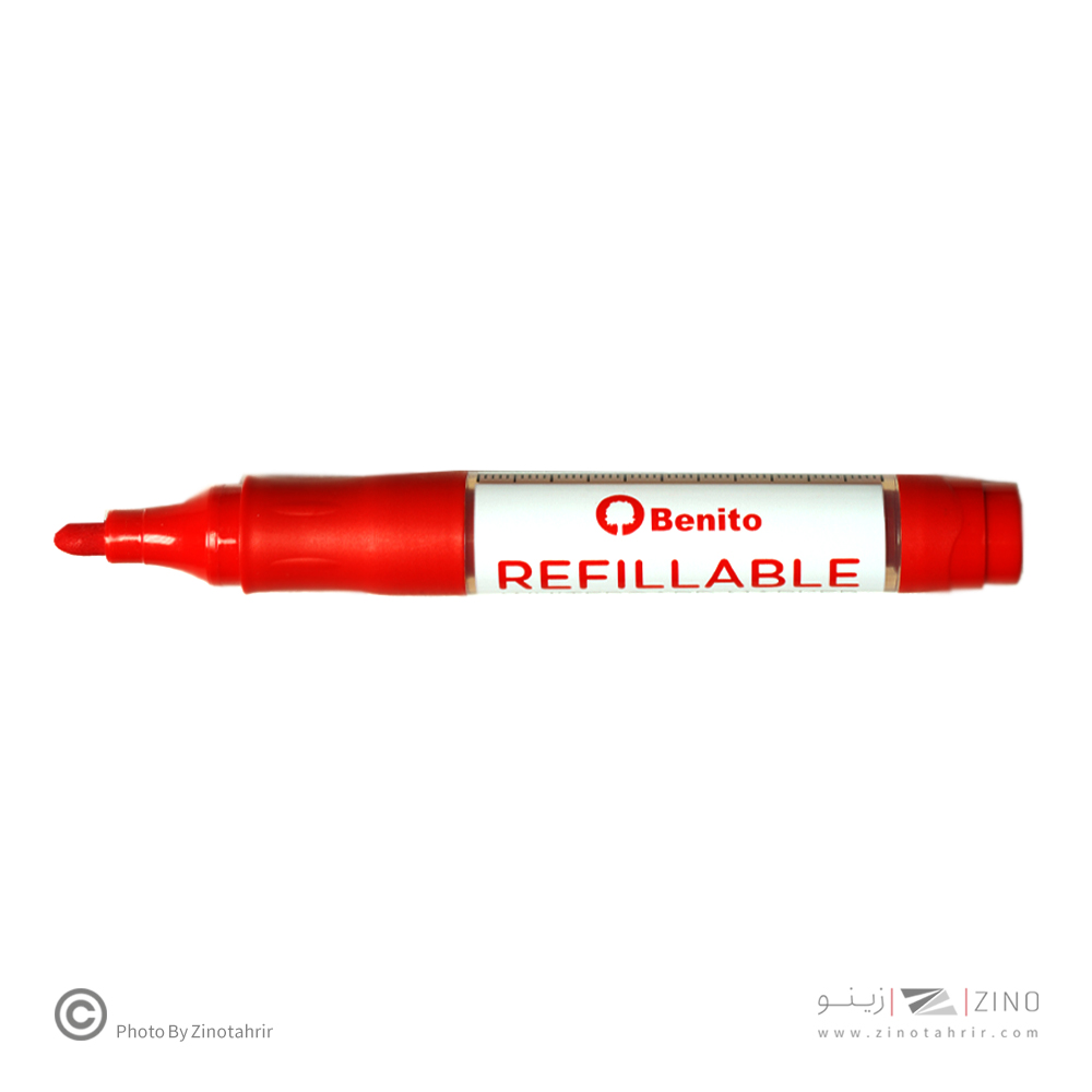 ماژیک وایت برد گرد قرمز شارژی بنیتو