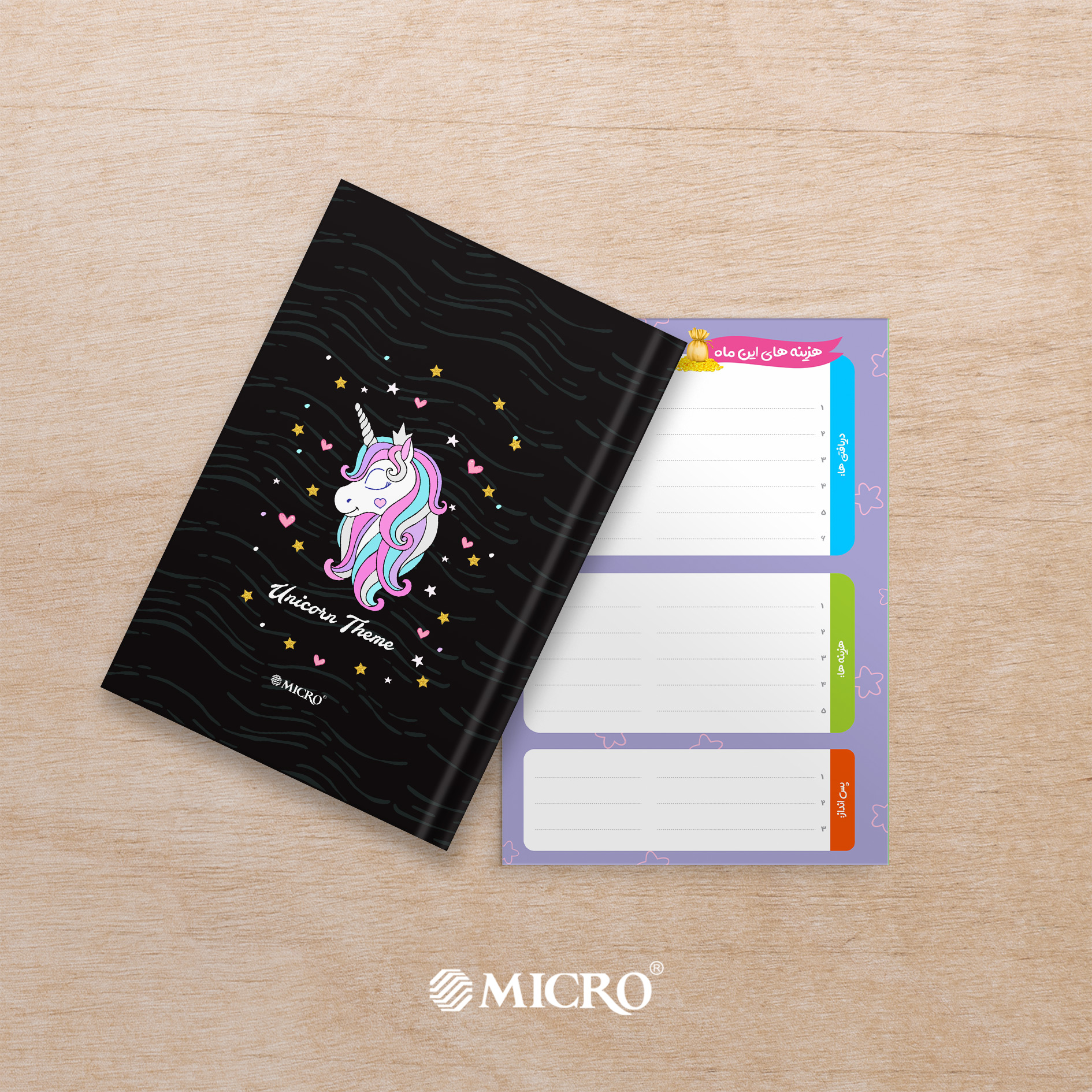 پلنرماهانه 4رنگ یونی کرن میکرو کدJ13