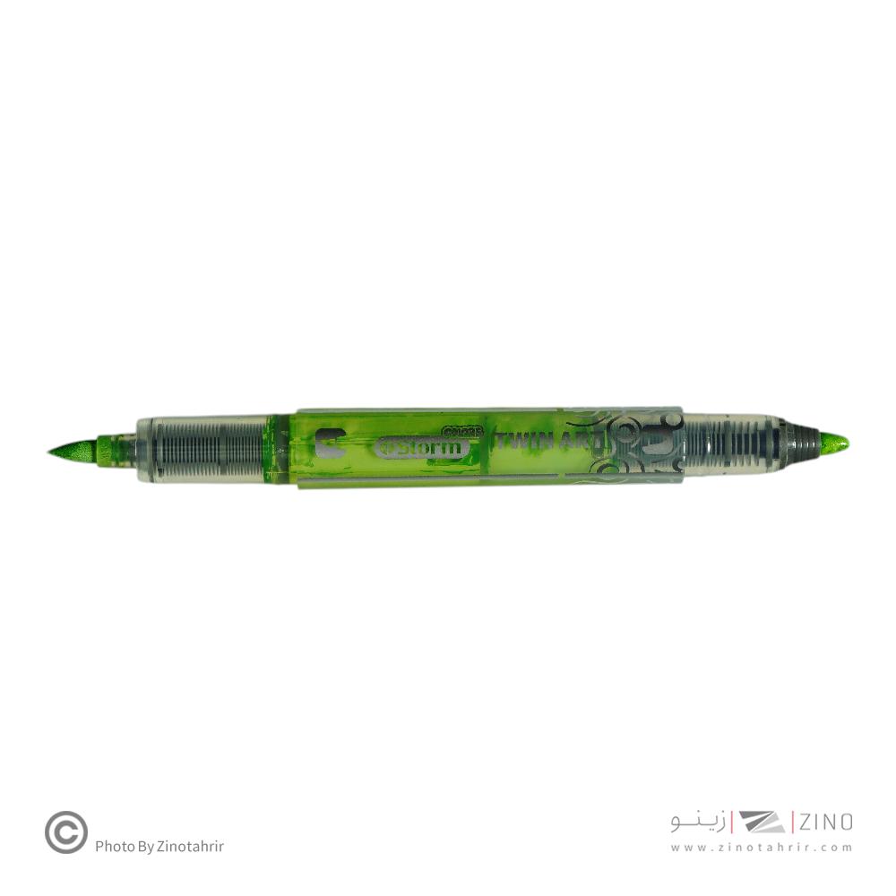ماژیک اکریلیکTWIN ART رنگ سبز روشن استورم کد348211