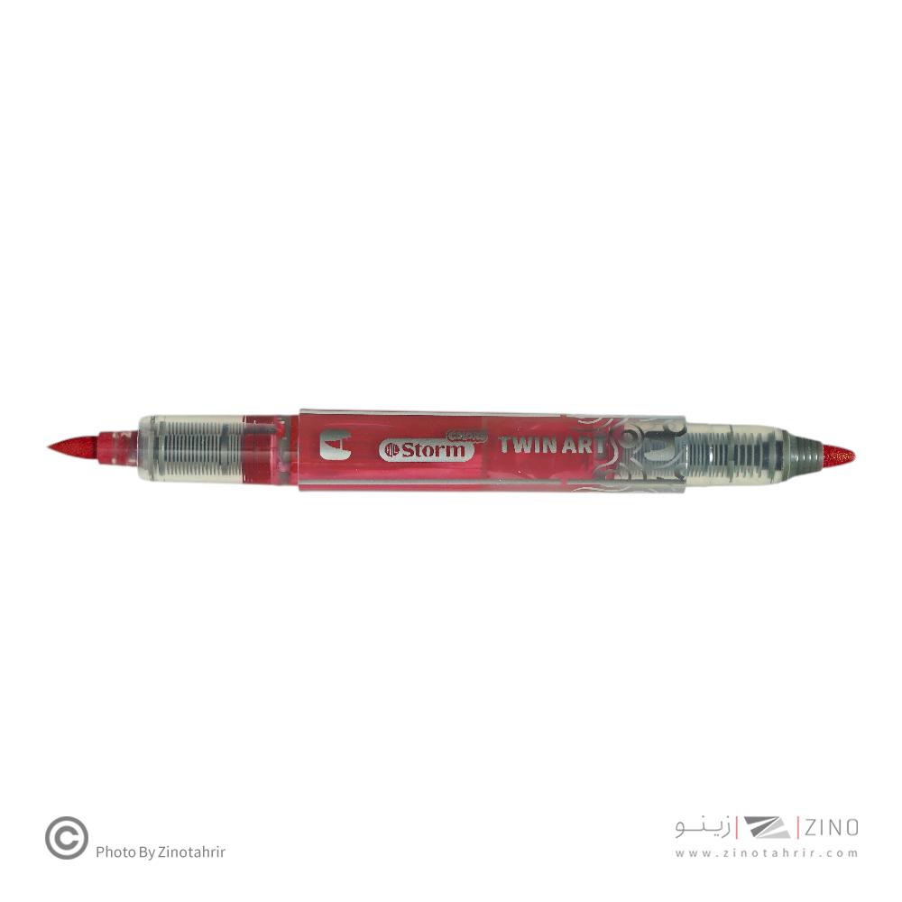 ماژیک اکریلیکTWIN ART رنگ صورتی کم رنگ استورم کد348203