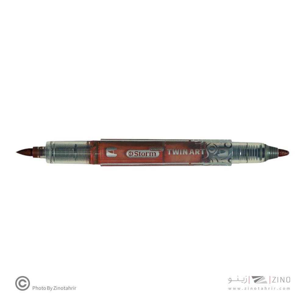 ماژیک اکریلیکTWIN ART رنگ قهوه ای استورم کد348204