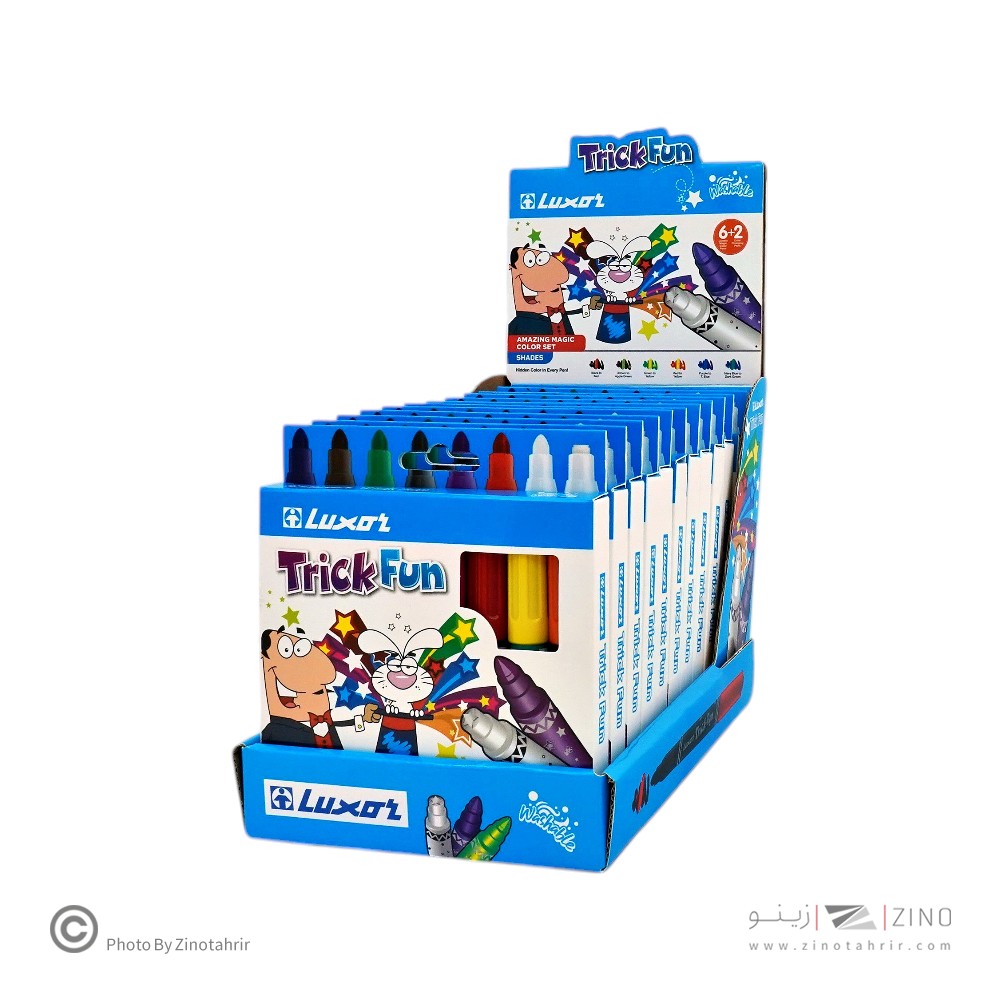 ماژیک نقاشی 6+2عددی جادویی تریک فان لاکسرکد6180TF-8BX