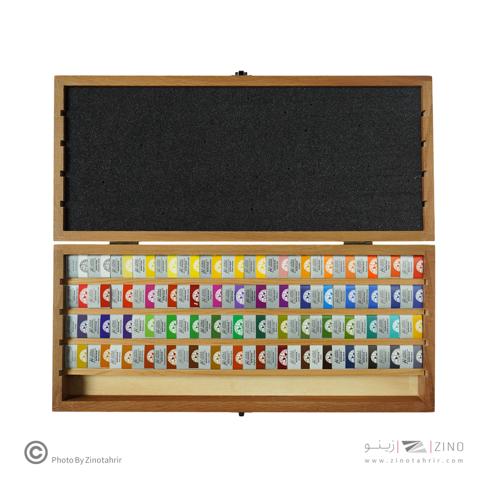 آبرنگ 64رنگ چوبی افرا