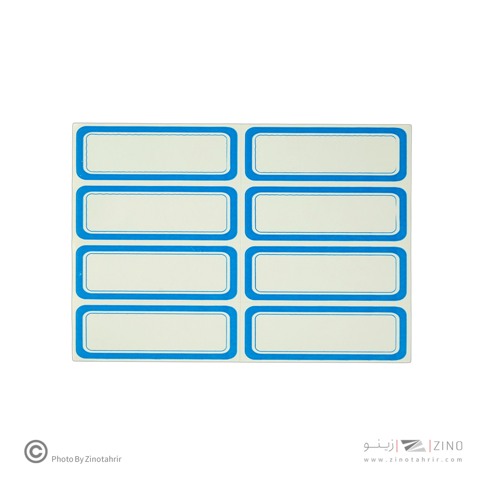 برچسب دورآبی خارجی کد18 سایز6.8*2.7
