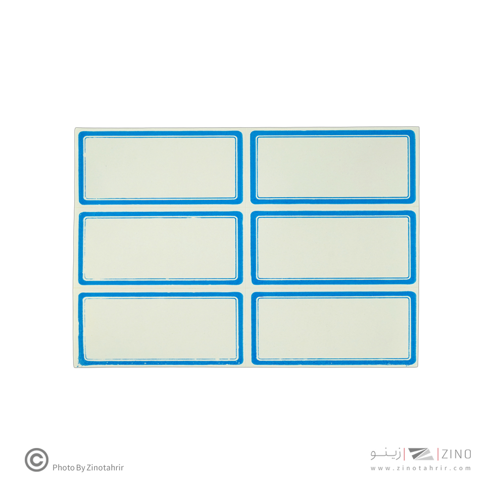 برچسب دورآبی خارجی کد15 سایز6.8*3.5