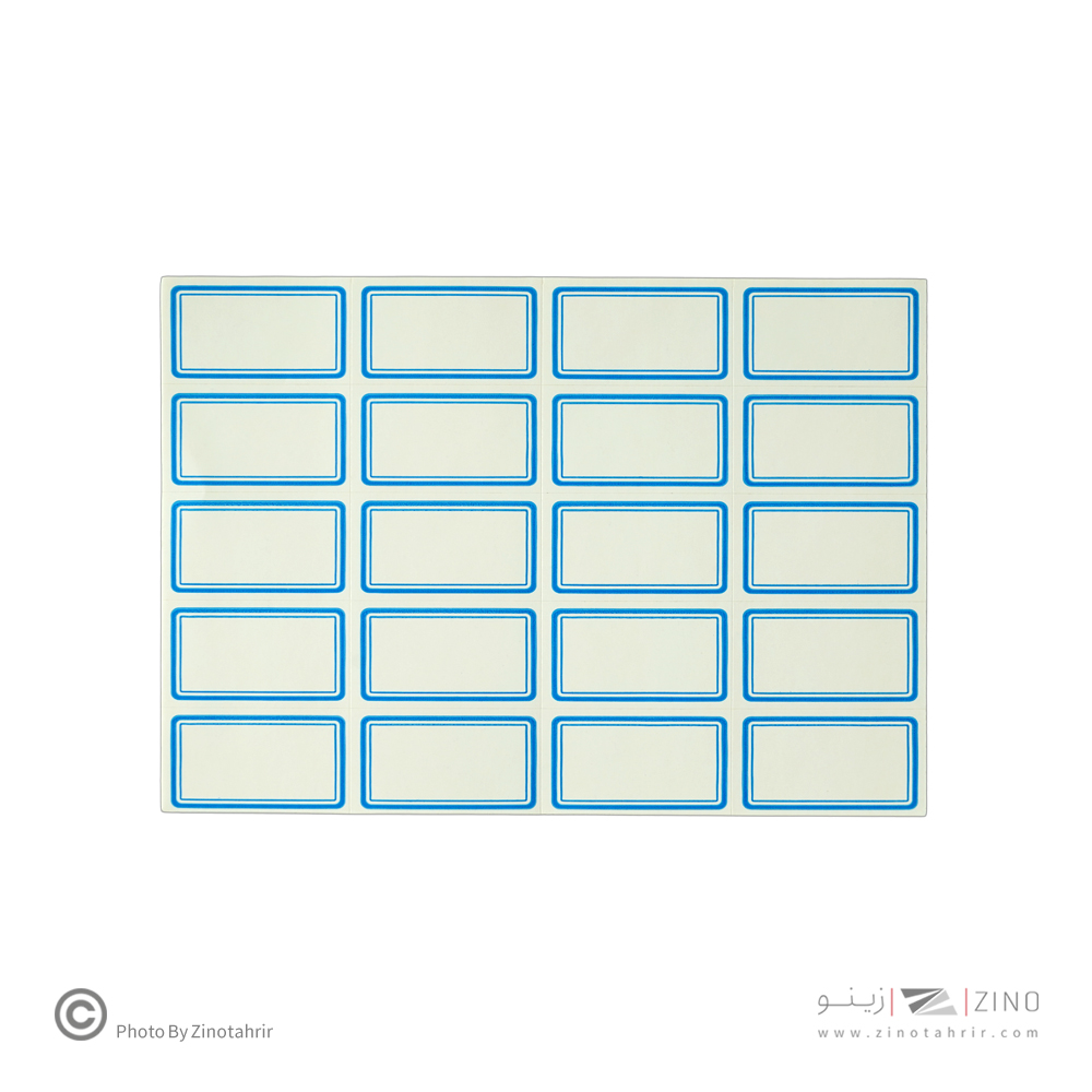 برچسب دورآبی خارجی کد7 سایز3*2.1