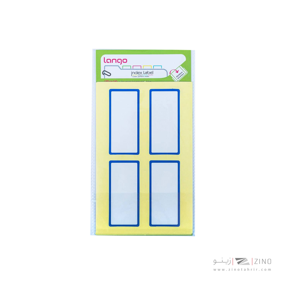 برچسب دورآبی سایز30*65میلیمتر5برگی لانگوکدB-54