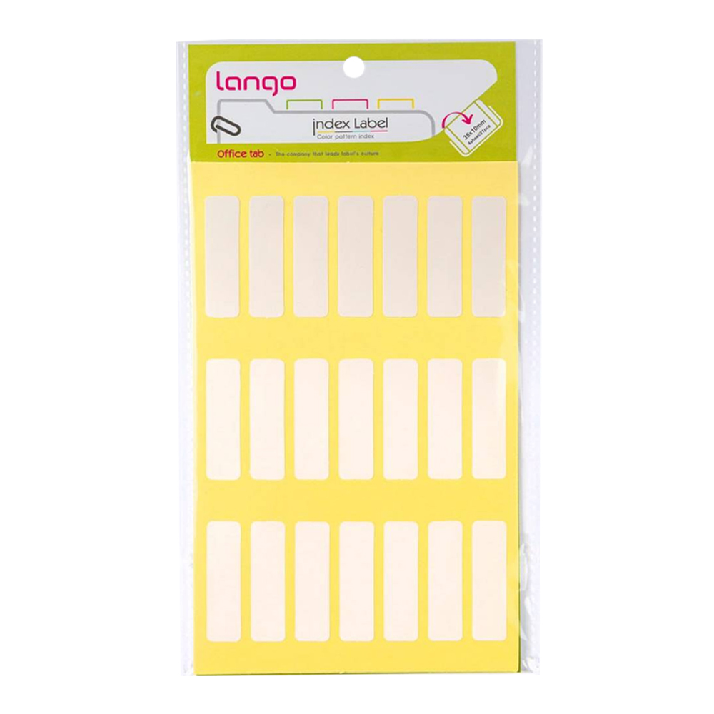 برچسب دورسفیدسایز10*35میلیمتر4برگی لانگوکدK-421 