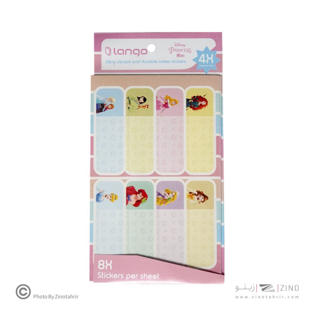 برچسب اسم فانتزی 4برگی لانگو طرح پرنسس مینی