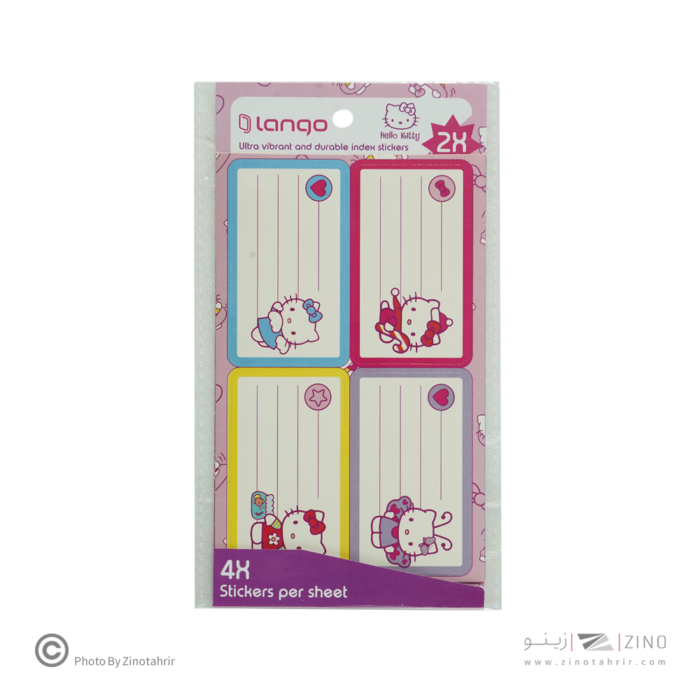 برچسب اسم دانش آموز طرح هلو کیتی لانگو