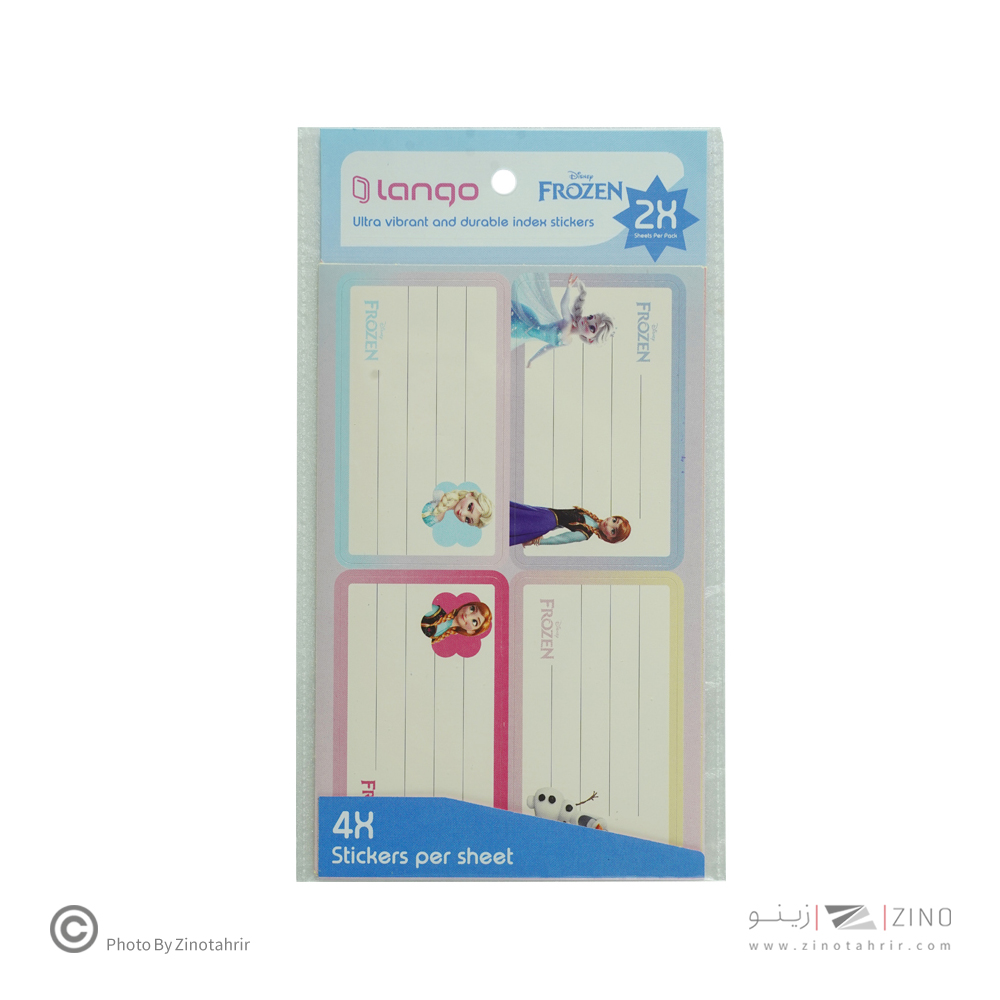 برچسب اسم دانش آموز طرح فروزن لانگو