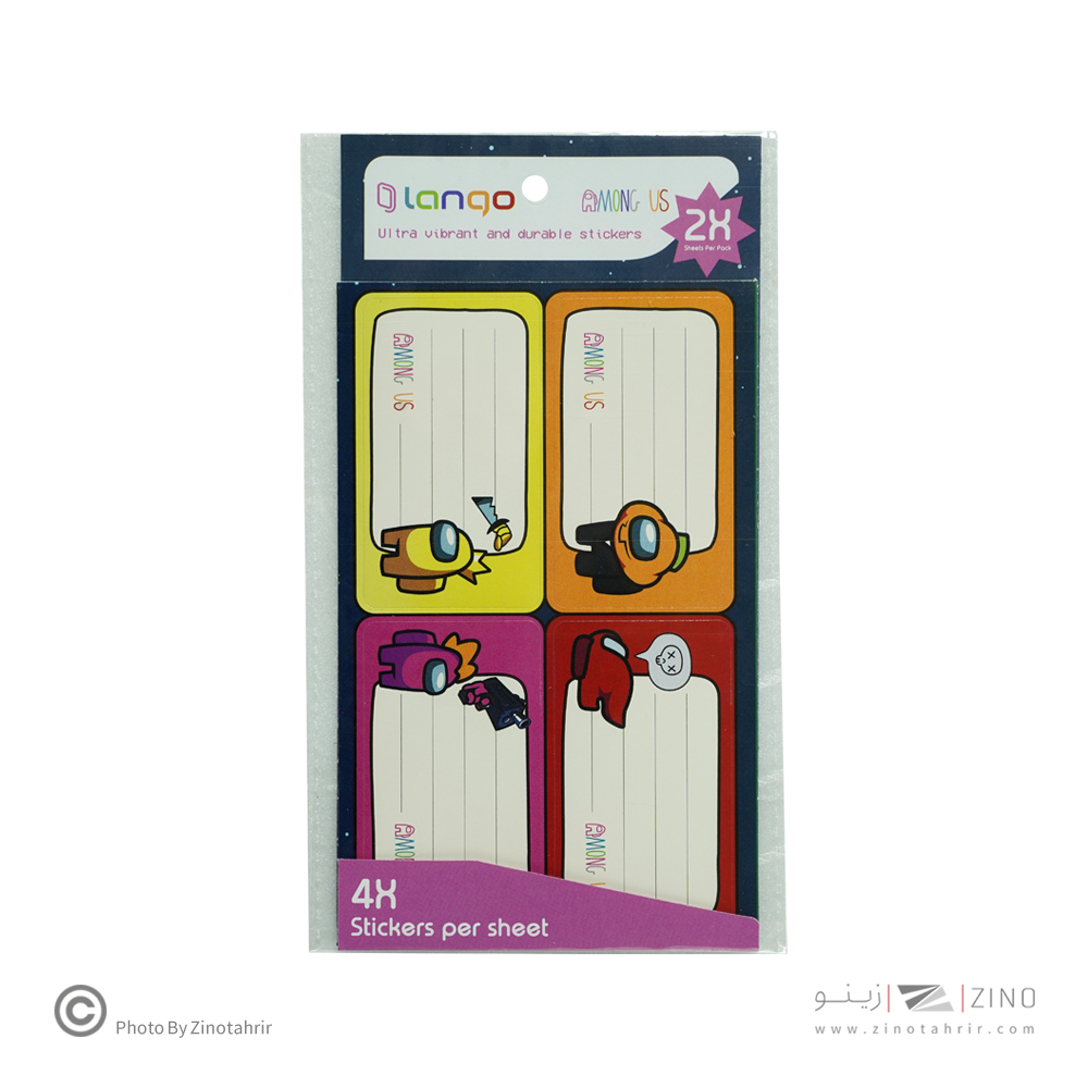 برچسب اسم دانش آموز طرح امانگ آس لانگو