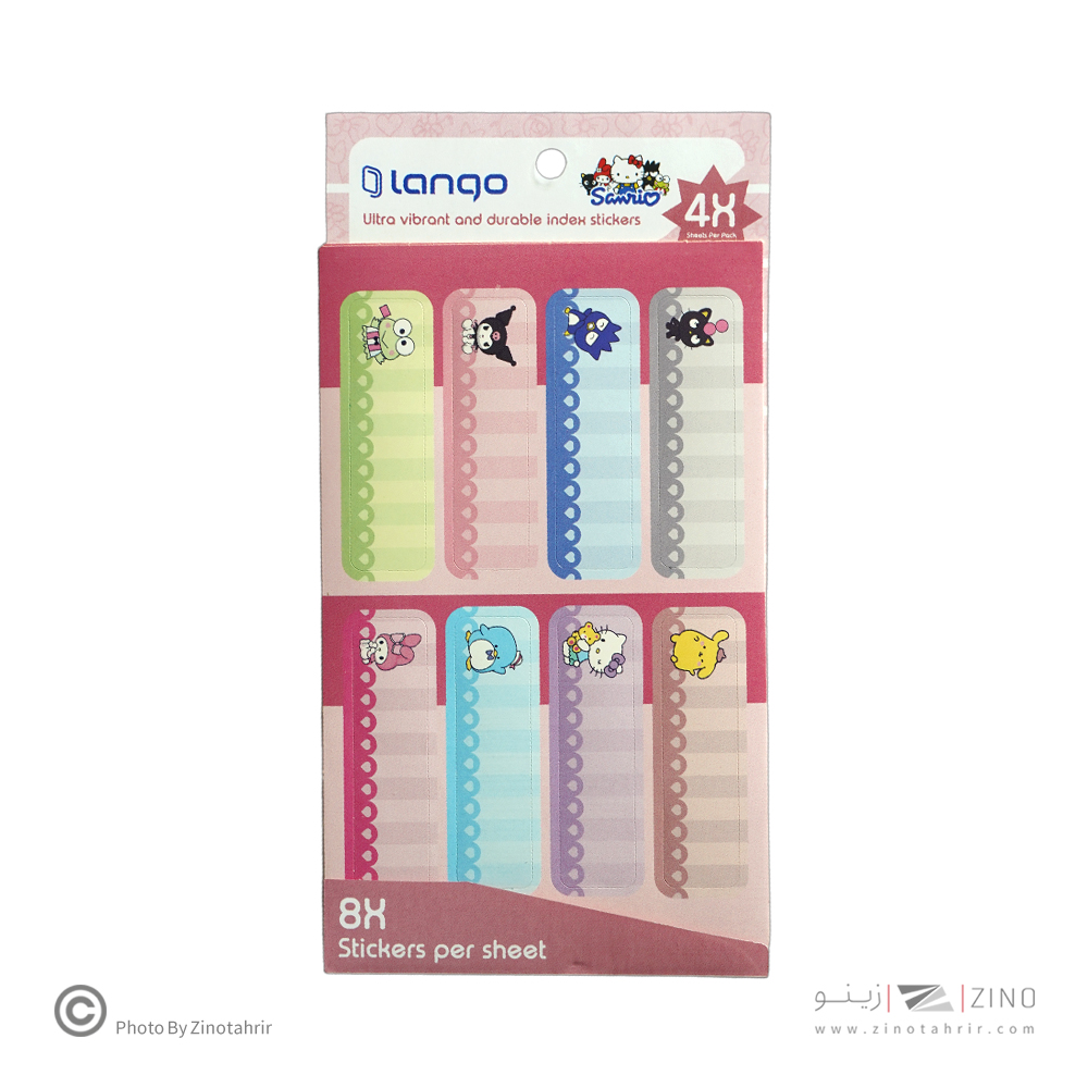 برچسب اسم فانتزی 4برگی لانگو طرح سانریو