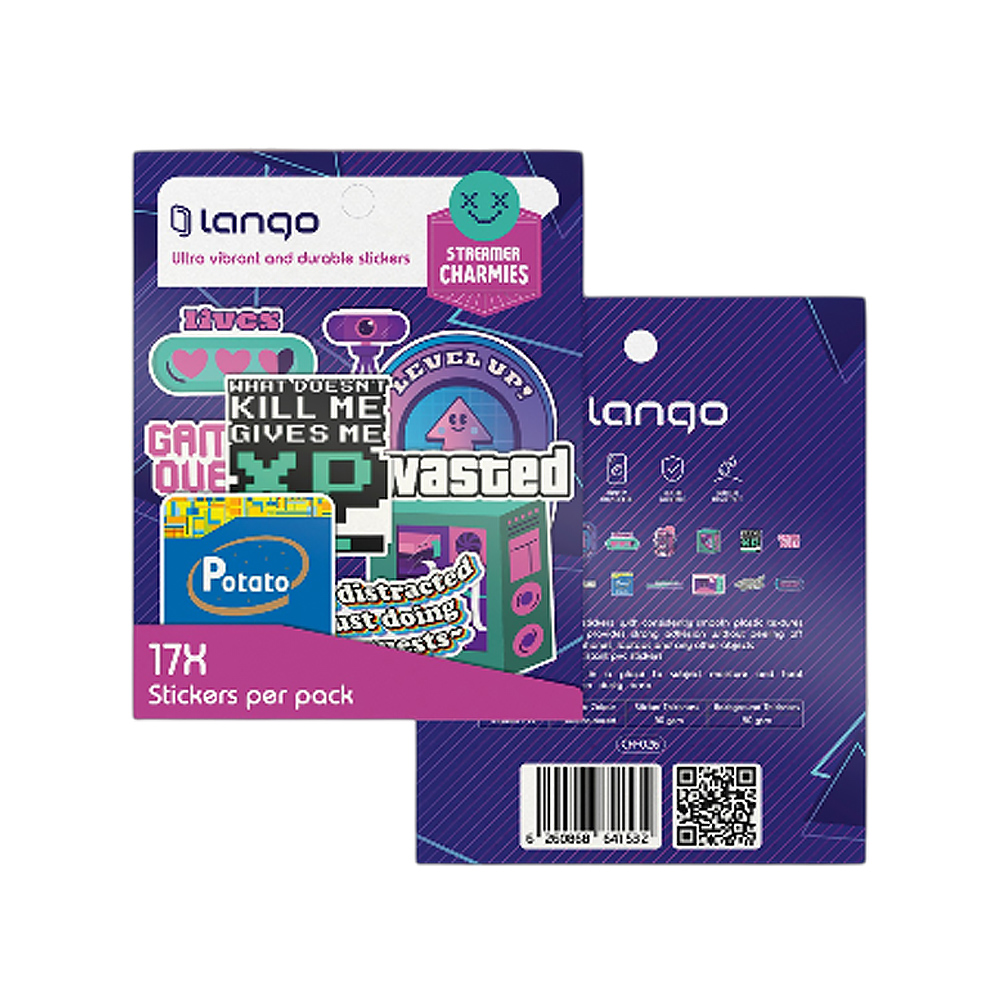 برچسب لانگو سری چارمیز طرح استریمر کدCH-026