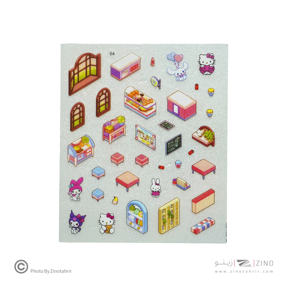 استیکر فانتزی (طرح کرومی) سه بعدی کدB19یاکدZC-TT53