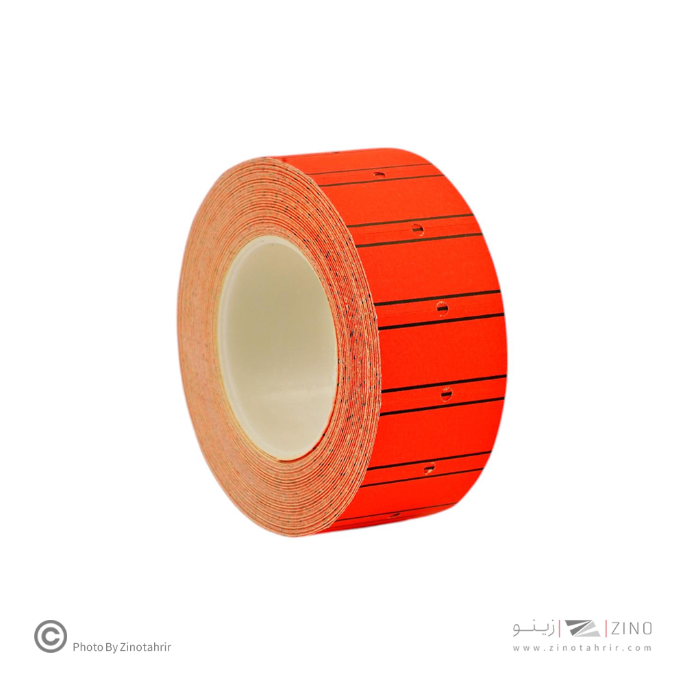 رول اتیکت زن قرمز معمولی(رول10عددی)