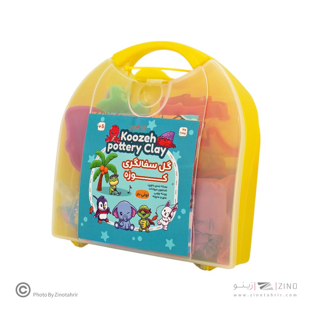 گل سفال کوزه کیفی پلاستیکی با ابزار