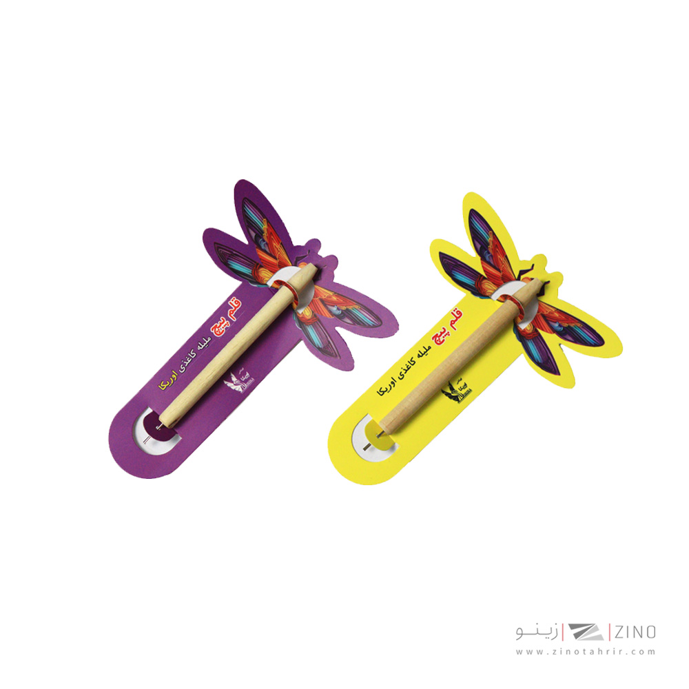 قلم پیچ ملیله کاغذی دسته چوبی اوریکا