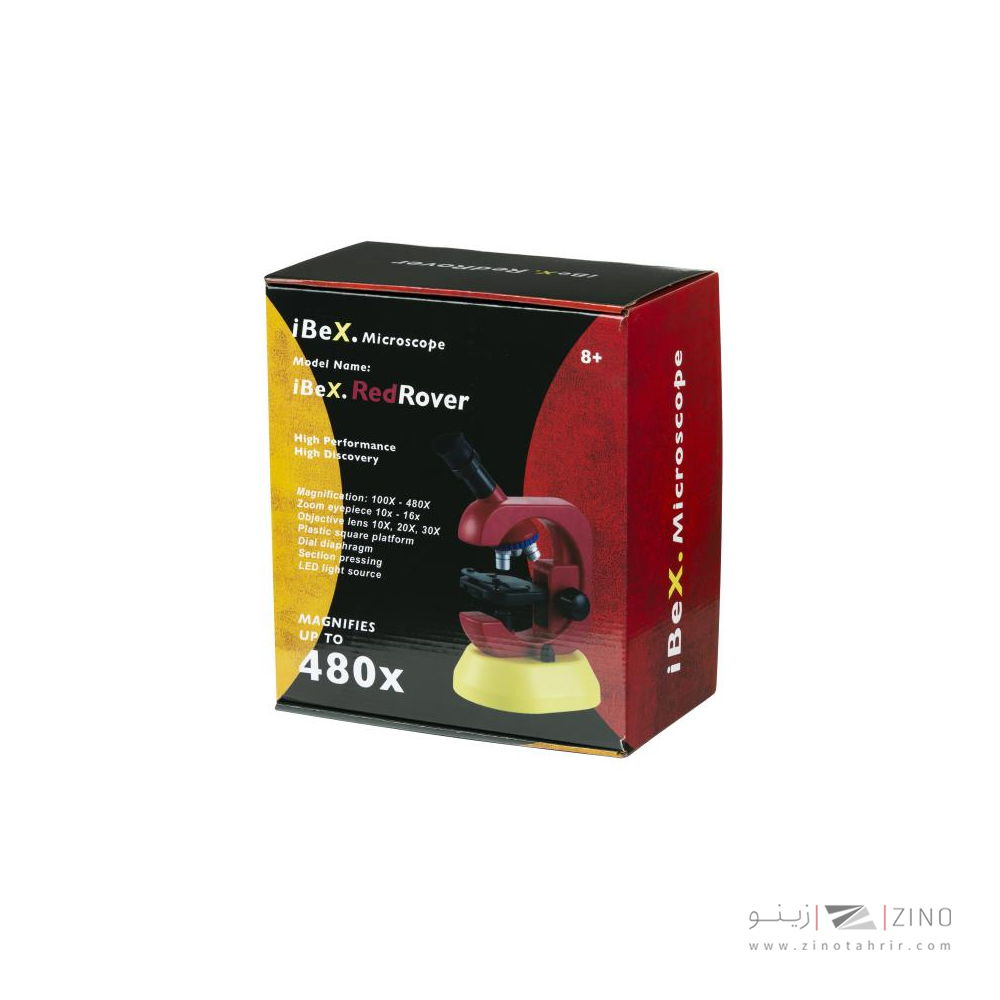 میکروسکوپ زیتازی دانش آموزی آیبکس مدل RED ROVER 480X