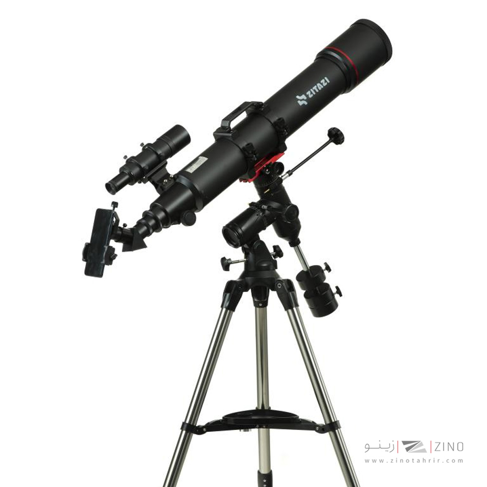 تلسکوپ فوق حرفه ای همراه با هارد کیس آلمینیومی و هولدر عکاسی موبایل زیتازی کدZENITH-102EQ5