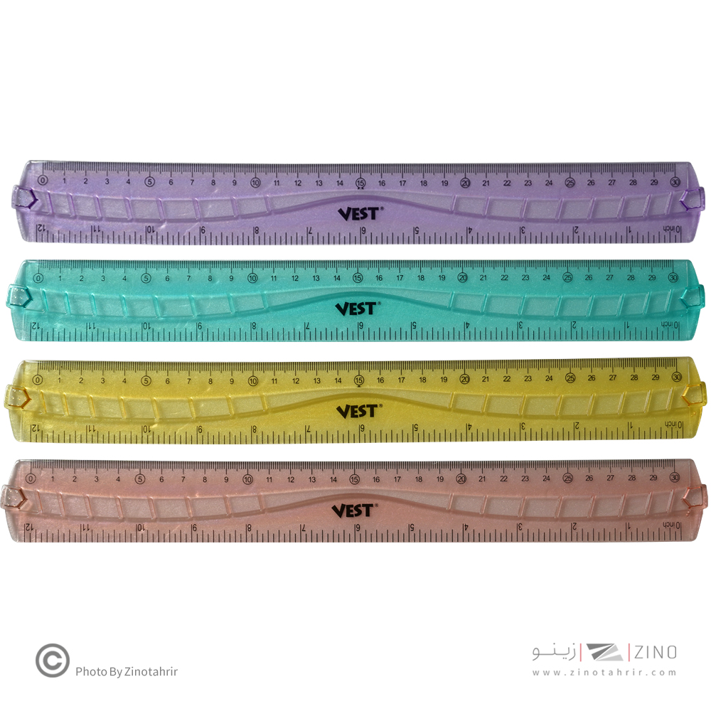 خط کش30سانت ژله ای (پاستلی) وست کدFB9269