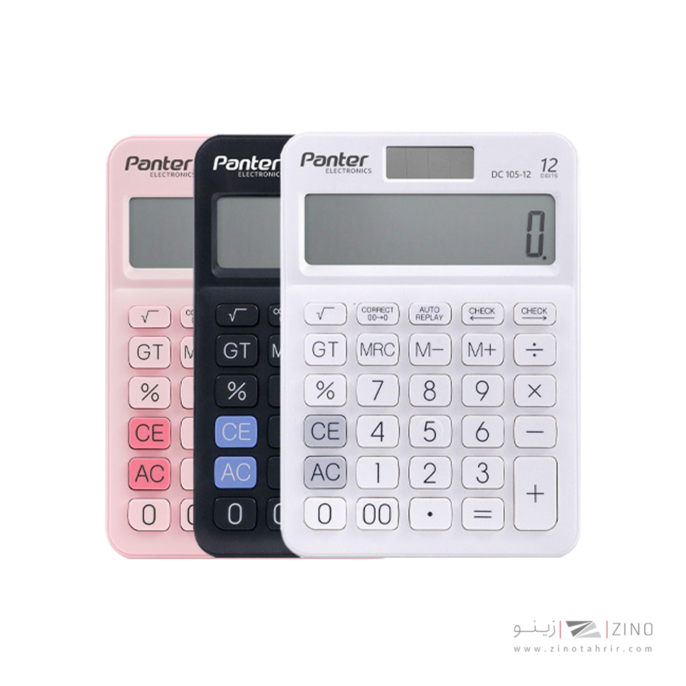 ماشین حساب رومیزی12رقم2صفرپنترکدDC105-12
