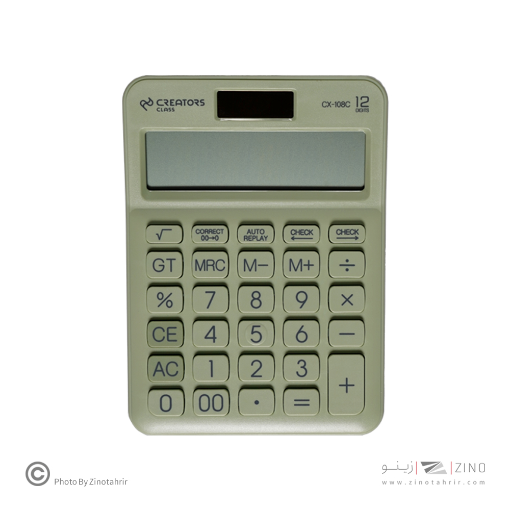 ماشین حساب رومیزی2صفر12رقم سیکلاس کدCX-108C