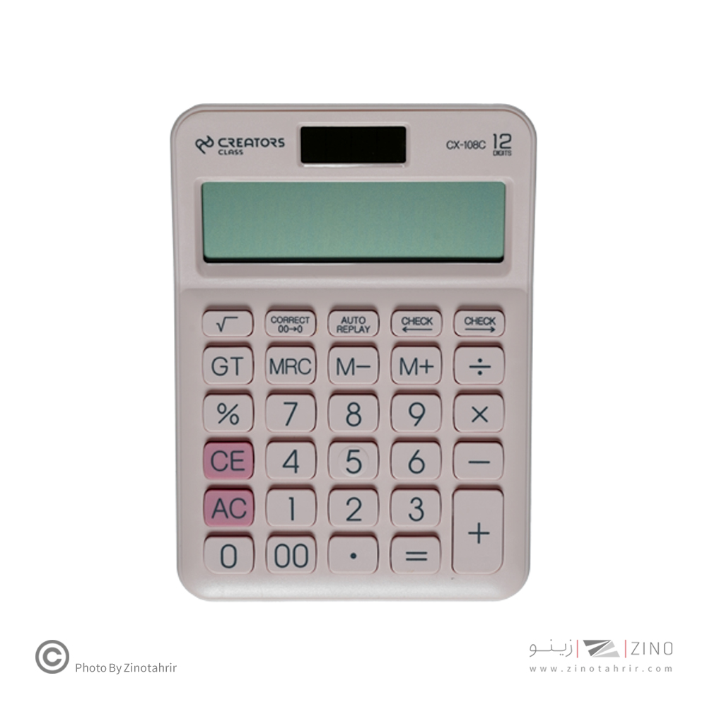 ماشین حساب رومیزی2صفر12رقم سیکلاس کدCX-108C