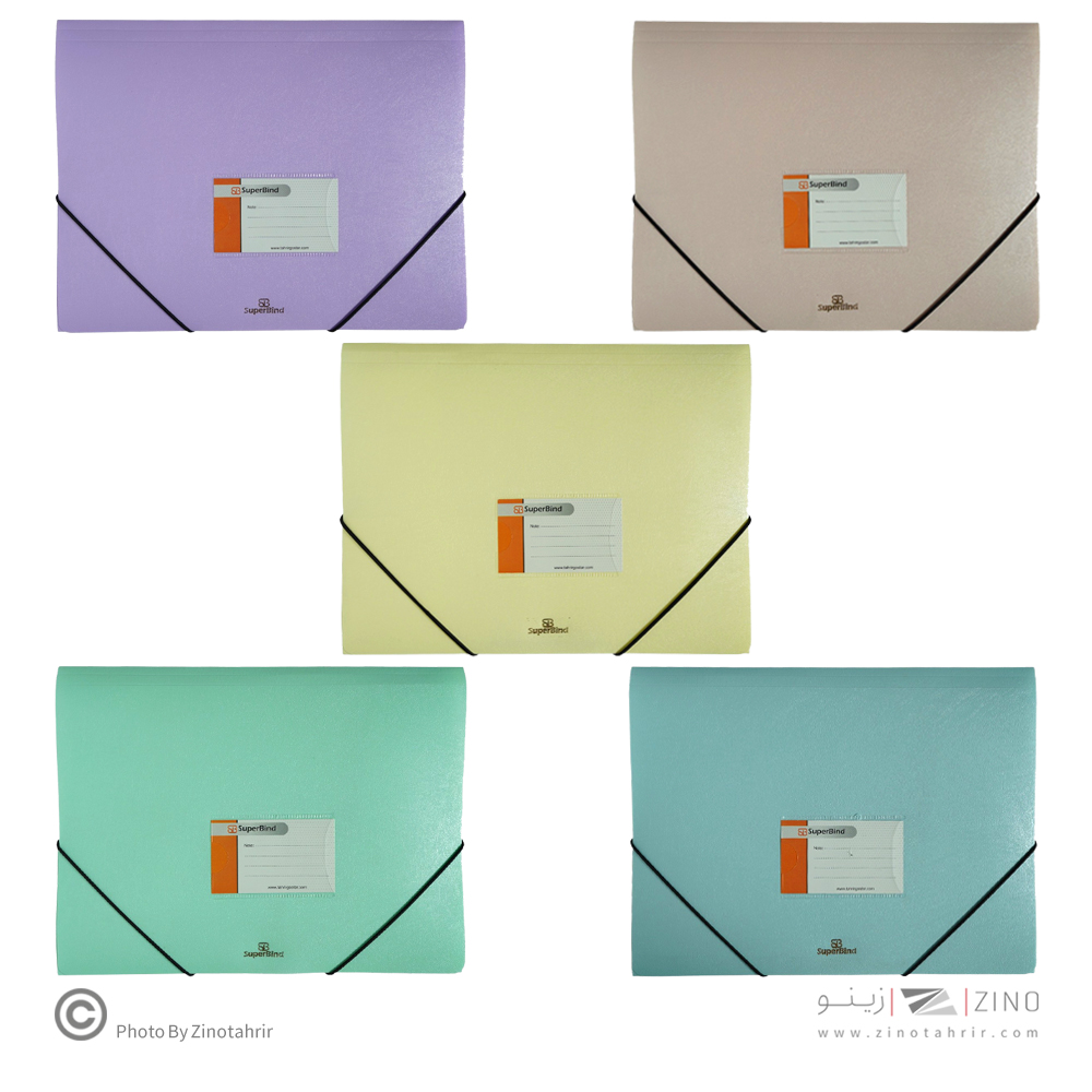 پاکت کشدار دارA4 رنگ جور مدل بلوط( همراه با جای کارت) سوپربایند کدCF-200