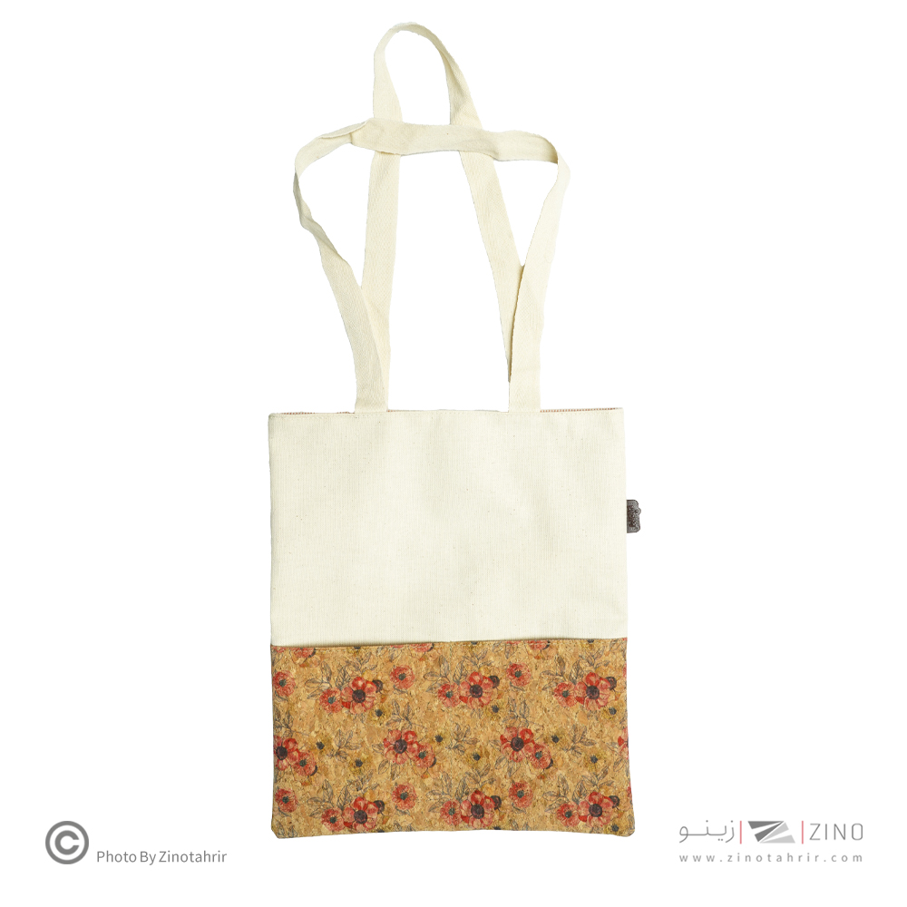 ساک خرید(توت بگ) متوسط چوب پنبه  باروک لیام کدL-16063