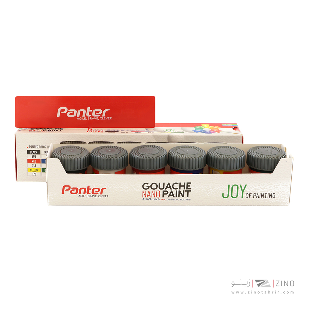 گواش 6رنگ 30میل پنتر  کدPUGP712-6