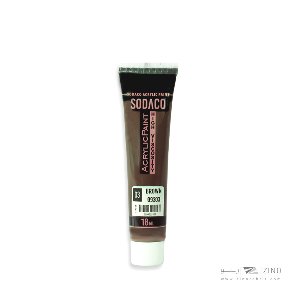 اکریلیک ساده تیوپی18میل سوداکو قهوه ای کد09303