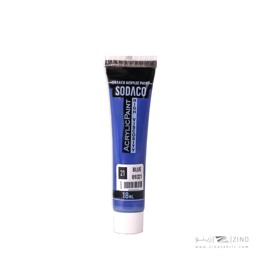 اکریلیک ساده تیوپی18میل سوداکو  آبی کد09321
