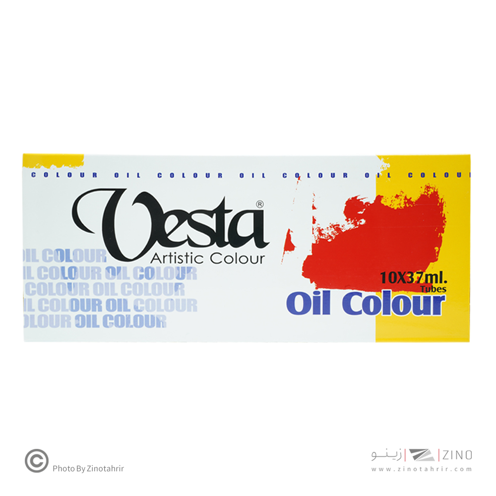 رنگ روغن 37میل بسته 10رنگ وستا